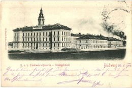 T2/T3 Ceské Budejovice, Budweis; K.u.K. Landwehr-Kaserne, Stabsgebäude / Austro-Hungarian Military Barracks, Staff Headq - Non Classificati