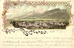 T2/T3 Bad Reichenhall. Floral Art Nouveau Litho (EK) - Non Classificati