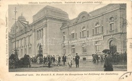 T2/T3 1902 Düsseldorf, Der Besuch S.K. Hoheit Des Kronprinzen Bei Eröffnung Der Ausstellung, Ausstellungs-Restaurant / T - Non Classificati