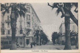 ** Ventimiglia, Riccordo; Via Roma, Via Cavour, Mercato Dei Fiori - Postcard Booklet With 5 Pre-1945 Postcards - Non Classificati