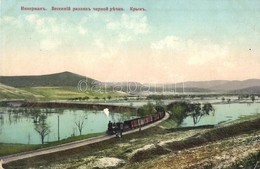 ** T2/T3 Inkerman, Spring Flood Of The Black River, Railway With Locomotive  (EK) - Non Classificati