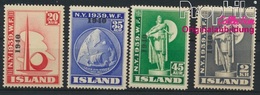 Island 218-221 (kompl.Ausg.) Postfrisch 1940 Aufdruckausgabe (8883129 - Ongebruikt