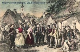 ** T2/T3 Magyar Paraszt Lakodalom / Hungarian Peasant Wedding, Folklore / Ungarische Bauern Hochzeit (fl) - Non Classificati