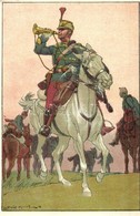 ** T2/T3 Fröhliche Weihnachten! Glückliches Neujahr! / K.u.K. Officers, Cavalry, Hussars, Military Art Postcard S: Ludwi - Non Classificati