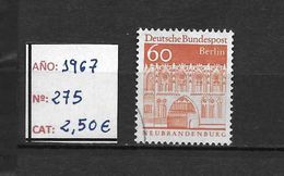 LOTE 1471  ///  ( C050)  ALEMANIA BERLIN 1967     YVERT Nº: 275 - Gebraucht