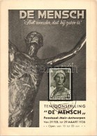 * T2 Tentoonstelling De Mensch. Festzaal-Meir-Antwerpen 1936. / Belgian Exhibition Advertisement + So. Stpl. - Non Classificati