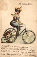 T2/T3 A XX. Században / Lady With Dog On Bicycle. E.A. Schwerdtfeger & Co. No. 3222. Litho  (EK) - Non Classés