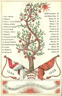 ** T2/T3 1533-1909 Oranje Boven, De Stamboom Van Het Huis Van Oranje-Nassau / Royal Family Tree Of The Netherlands, Flag - Non Classificati