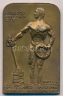 Kepes F. 1937. 'Detektiv Atletikai Club - Győzelmed Hazánk üdvét Szolgálja! / 1937. I. 6. IV.' Br Plakett (71x45mm) T:2 - Non Classificati