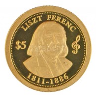 Cook-szigetek 2014. 5$ Au 'Liszt Ferenc' (0,5g/0.999) T:PP
Cook Islands 2014. 5 Dollars Au 'Ferenc Liszt' (0,5g/0.999) C - Non Classificati