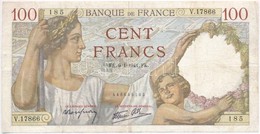 Franciaország 1941. 100Fr T:III
France 1941. 100 Francs C:F
Krause 94 - Non Classificati