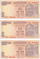 India 2012. 10R (3x) Sorszámkövetők T:I
India 2012. 10 Rupees (3x) Sequential Serials C:UNC - Non Classificati