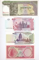 Kambodzsa 1957-1975. 100R + 1962-1975. 10R + 2001. 100R + 2004. 500R T:I-
Cambodia 1957-1975. 100 Riels + 1962-1975. 10  - Non Classificati