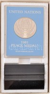 Amerikai Egyesült Államok 1981. 'Egyesült Nemzetek Szövetsége Hivatalos Emlékérem - 1981 Béke érem' Ag érem, Peremén Jel - Non Classificati