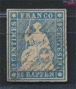 Schweiz 14I B Geprüft Gestempelt 1854 Strubeli (9045721 - Used Stamps