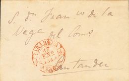 1 SOBRE 1949. TARAZONA A SANTANDER. Baeza TARAZONA / ARAGON. MAGNIFICA. - ...-1850 Prephilately