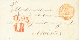 1 SOBRE 1850. ALBAIDA A MADRID. Baeza ALBAIDA / VALENCIA. MAGNIFICA. - ...-1850 Prephilately