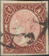 1 º 71 19 Cuartos Castaño Y Rosa (ligera Reparación En El Margen Izquierdo). MAGNIFICO. (Edifil 2018: 1100€) - Autres & Non Classés