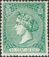 1 * 84 10 Cts Verde (invisible Claridad, Espectacular Presencia). Excelente Centraje Y Color Intenso. MAGNIFICO. (Edifil - Sonstige & Ohne Zuordnung