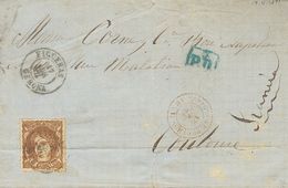 1 SOBRE 89A, 98, 100A, 113 (1868ca). Conjunto De Cuatro Cartas Franqueadas Con Diversos Valores De Isabel II (3) Y Matro - Other & Unclassified