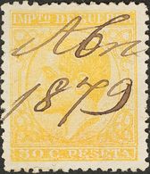 1 º 189 50 Cts Amarillo (inutilizado A Pluma). Color Y Centraje Excepcionales. MAGNIFICO Y RARO. (Edifil 2018: 135€) - Other & Unclassified