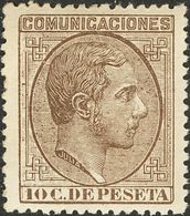 1 ** 192 10 Cts Castaño. PIEZA DE LUJO. - Other & Unclassified