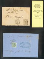 1 SOBRE (1872ca). Conjunto De Seis Cartas Circuladas Entre 1872 Y 1888, Con Origen En SAN MARTI DE PROVENCALS Y Muy Repr - Other & Unclassified
