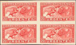 1 ** 679s(4) 20 Cts Carmín, Bloque De Cuatro. SIN DENTAR. MAGNIFICO. (Edifil 2018: +248€) - Other & Unclassified