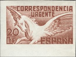 1 ** 832s 20 Cts Castaño, Borde De Hoja. SIN DENTAR. MAGNIFICO. (Edifil 2018: 110€) - Unused Stamps