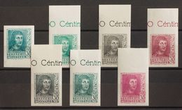 1 ** 844Aeca/Aecm 30 Cts Negro, 30 Cts Pizarra, 30 Cts Verde, 30 Cts Verde Oscuro, 30 Cts Azul Verdoso, 30 Cts Lila Carm - Autres & Non Classés