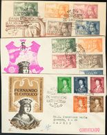 1 SOBRE 1092/01, 1106/15 (1951ca). Conjunto De Sobres De Primer Día O Con Matasellos Conmemorativos De Las Series De Isa - Sonstige & Ohne Zuordnung