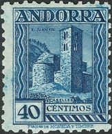 1 ** 37 40 Cts Azul (valor Clave Junto Al 1 Pts). MAGNIFICO. (Edifil 2018: 1300€) - Autres & Non Classés