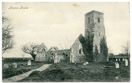 GREAT YARMOUTH : HOPTON CHURCH RUINS / ADDRESS - JASMINE FARM, MENDHAM, HARLESTON - Great Yarmouth