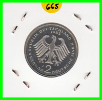 ALEMANIA - GERMANY -MONEDA DE 2.00 DM. THEODOR HEUSS - AÑO 1983-J AÑO   S/C - 2 Mark