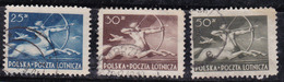 Pologne 1948 N° Y&T : PA. 19 à 21 Obl. - Used Stamps