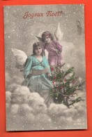 GAH-10  Joyeux Noël, Sapin, Anges. Circulé - Altri & Non Classificati