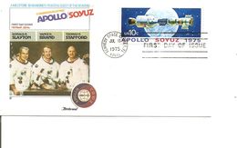Espace - Apollo-Soyuz ( FDC Des USA De 1975 à Voir) - Noord-Amerika
