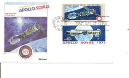 Espace - Apollo-Soyuz ( FDC Des USA De 1975 à Voir) - Noord-Amerika