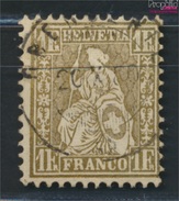 Schweiz 28c Geprüft Gestempelt 1862 Sitzende Helvetia (9045685 - Gebruikt