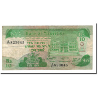 Billet, Mauritius, 10 Rupees, 1985, Undated, KM:35a, TTB - Mauritius