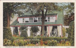 New York Saratoga Springs Chauncey Olcott's Residence Curteich - Saratoga Springs