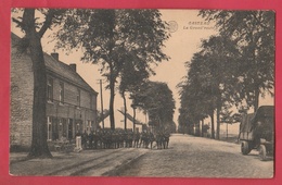 Casteau - La Grand'route ... Groupe De Soldats, Camion Militaire - 1920 ( Voir Verso ) - Soignies