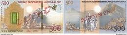 ARMENIA 2017 Noah’s Ark Collector Banknote Hybrid 500 Dram In Original Packing Mount Ararat Booklet - Armenia