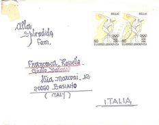 LETTERA X ITALIA OLIMPIADI - Storia Postale