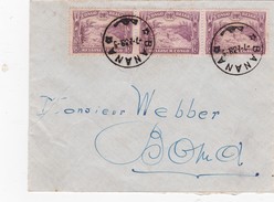 BRIEF VAN BANANA NAAR BOMA 1939  6X NR 170+NR197        12,5€ - Lettres & Documents