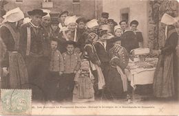 Cpa 29 Les Mariages De Plougastel Daoulas Devant La Boutique De La Marchande De Gouastels Rare - Daoulas