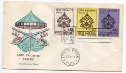 VATICAN-1963-FDC --Sede Vacante  1963--3 Valeurs - FDC