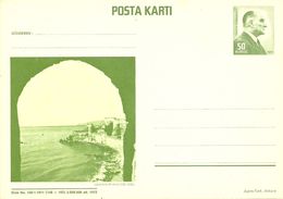 Turkey; 1972 Postal Stationery "Anamur Castle" - Enteros Postales