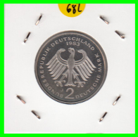 ALEMANIA -GERMANY - MONEDA DE  2.00 DM  AÑO 1983- J- KURT SCHUMACHER - S/C - 2 Marcos