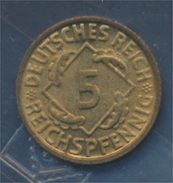 Deutsches Reich Jägernr: 316 1935 F Stgl./unzirkuliert Aluminium-Bronze 1935 5 Reichspfennig Ähren (7879643 - 5 Reichspfennig
